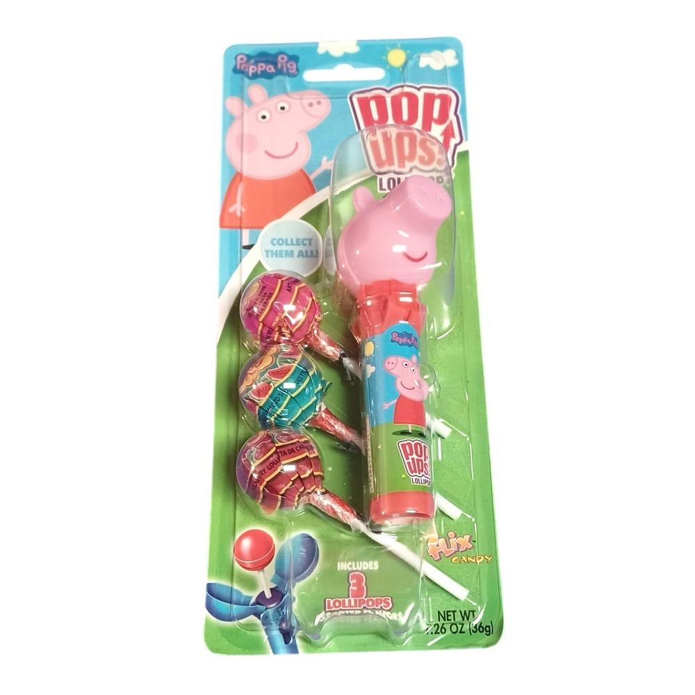 NEW Entertainment One Peppa Pig Flix Pop Ups Lollipop Holder